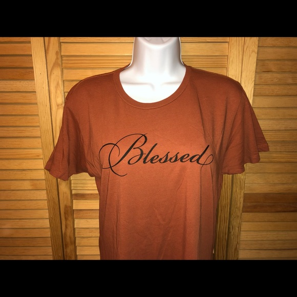 Orange Blessed Tee - Picture 2 of 4